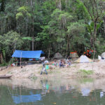 One of our camps in the middle of a pristine lowland forest. (© Brian Fisher)